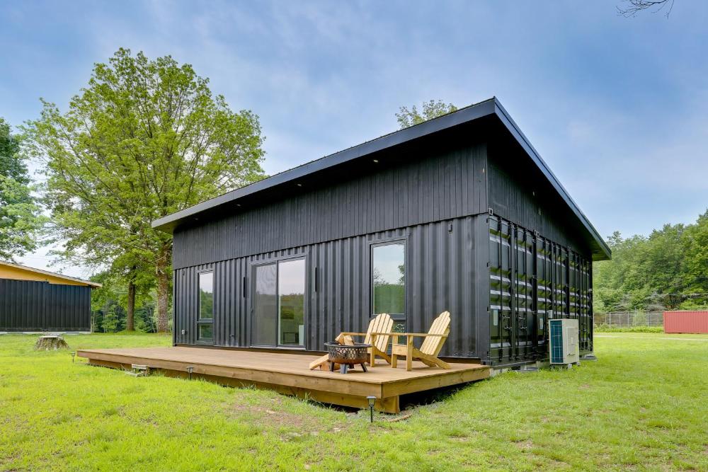 Lakefront Catskills Container Home Private Lake